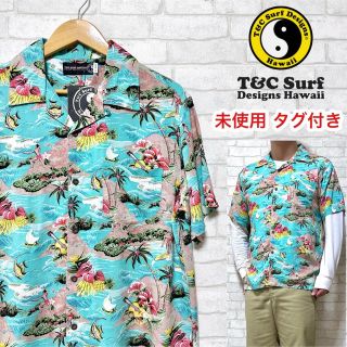 タウンアンドカントリー(Town & Country)の☆ 未使用タグ付き☆ T&C SURF アロハシャツ ビーチ柄 トロピカル(シャツ)