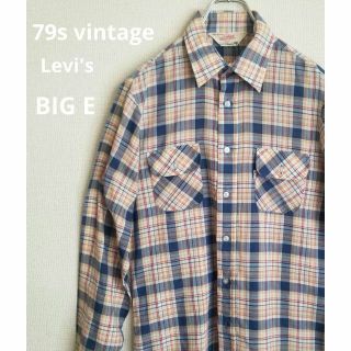 リーバイス(Levi's)の1979年 LEVIS ヴィンテージ リーバイス チェックシャツ　M ビックE(シャツ)