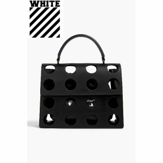 オフホワイト(OFF-WHITE)のOFF-WHITE™ Jitney 2.8 レザー トートバッグ カットアウト(ハンドバッグ)