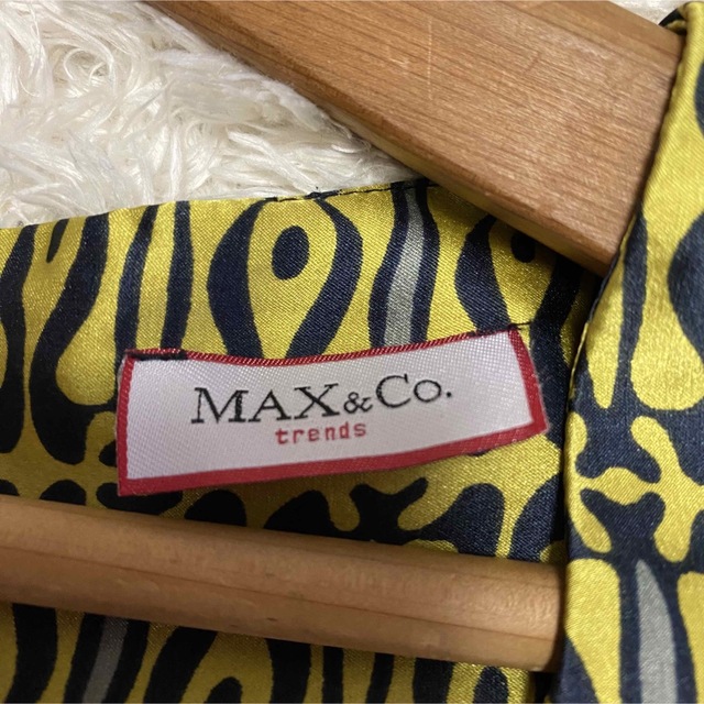 きれい 極美【MAX&Co】しつけ糸付き絹シルク100%幾何学総柄