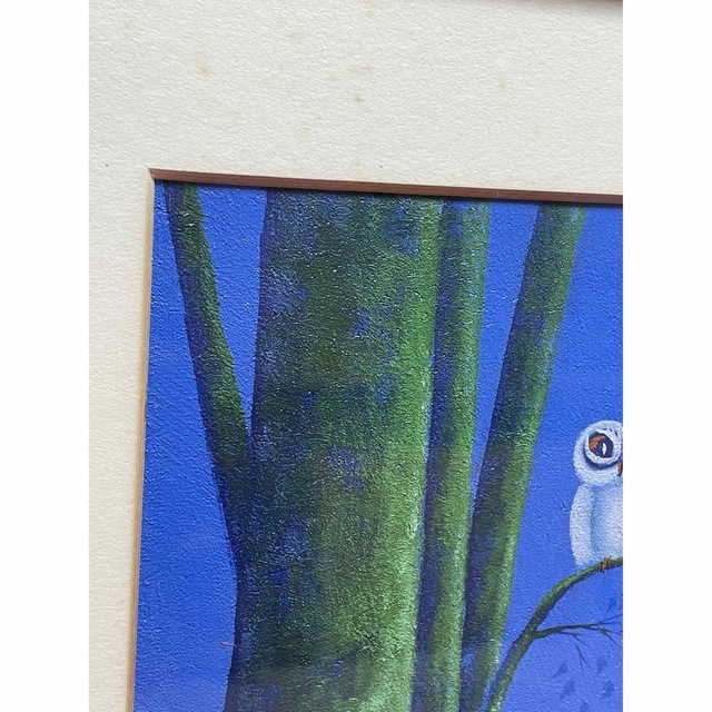 中島達幸 油彩画「フクロウ」の通販 by ハラヒコちゃん's shop 中島達幸 油彩画「フクロウ」の通販 by ハラヒコちゃん's shop