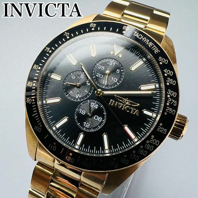 インビクタ 腕時計 INVICTA ゴールド ケース付属 新品 メンズ おしゃれ