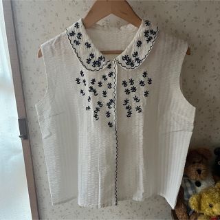 グリモワール(Grimoire)のビンテージ刺繍ブラウス(シャツ/ブラウス(半袖/袖なし))