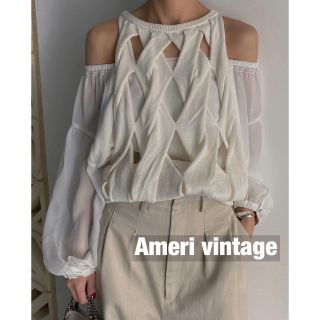 アメリヴィンテージ(Ameri VINTAGE)のAmeri vintage 早い者勝ち ニットレイヤードブラウス(Tシャツ(長袖/七分))