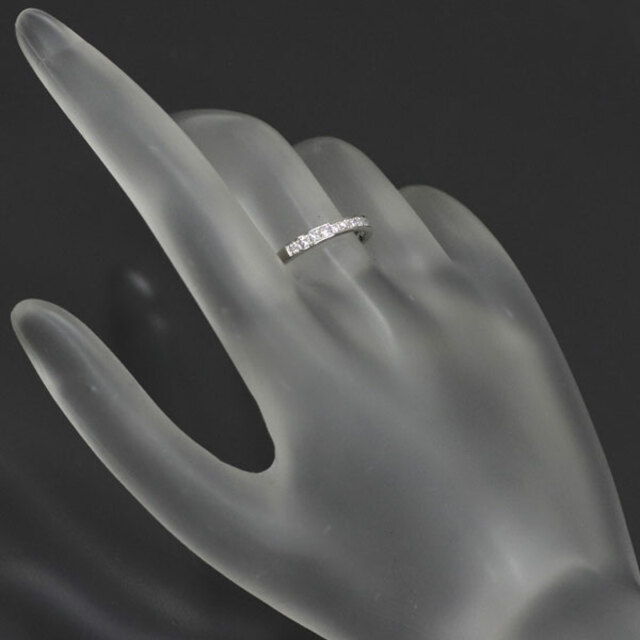 Pt950 ダイヤモンド リング 0.20ct ハーフエタニティ レディースのアクセサリー(リング(指輪))の商品写真
