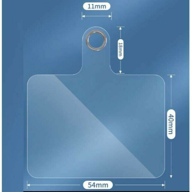 貼付スマホストラップホルダー　透明クリアー最新流行ネックホルダー貼り付け