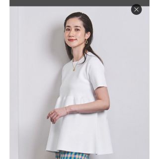 ユナイテッドアローズ(UNITED ARROWS)のペプラム ショートスリーブ ニット(カットソー(半袖/袖なし))