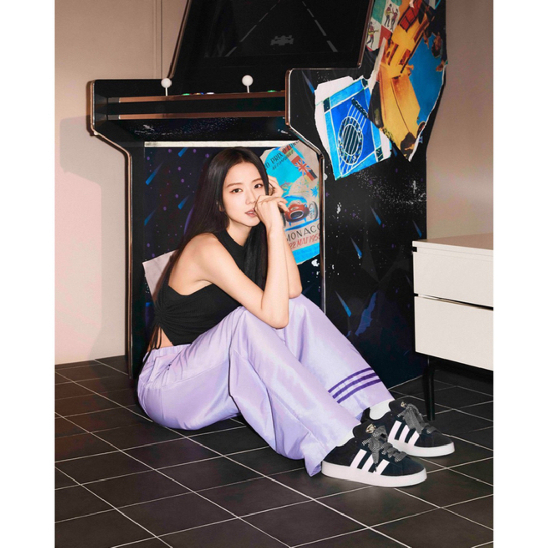 adidas - blackpink着用 adidas originals ワイドレッグパンツXLの通販