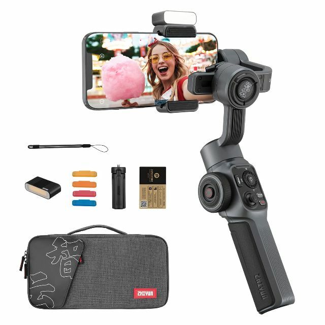 【美品】Zhiyun Smooth 4 3軸スマホジンバル スタビライザー