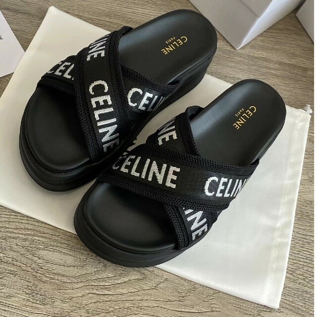 西日本産 CELINE☆セリーヌ サンダル 厚底 美品箱付 - 通販 - www