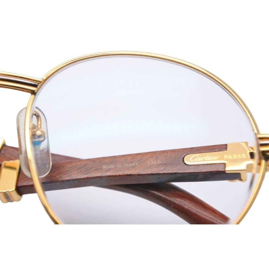 Cartier - Cartier カルティエ メガネ 眼鏡 ウッド テンプル Cartier - Cartier カルティエ メガネ 眼鏡 ウッド テンプル