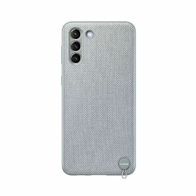 SAMSUNG(サムスン)のGalaxy S21+ Kvadrat ファブリックカバー グレイ 純正品 スマホ/家電/カメラのスマホアクセサリー(Androidケース)の商品写真