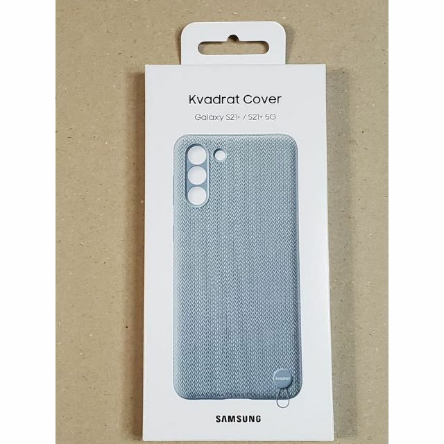 SAMSUNG(サムスン)のGalaxy S21+ Kvadrat ファブリックカバー グレイ 純正品 スマホ/家電/カメラのスマホアクセサリー(Androidケース)の商品写真