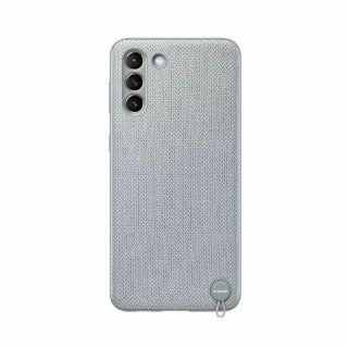 サムスン(SAMSUNG)のGalaxy S21+ Kvadrat ファブリックカバー グレイ 純正品(Androidケース)