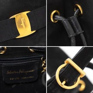 Salvatore Ferragamo - フェラガモ ヴァラ 巾着 ショルダーバッグ 金具