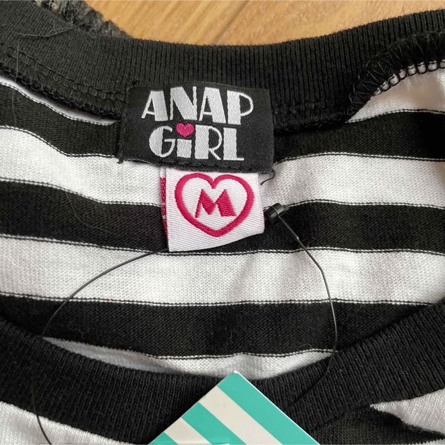 ANAP GiRL(アナップガール)の新品 ANAP アナップガール Tシャツ 肩開パフスリーブ キッズ/ベビー/マタニティのキッズ服女の子用(90cm~)(Tシャツ/カットソー)の商品写真