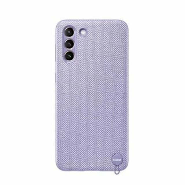 SAMSUNG(サムスン)のGalaxy S21+ Kvadrat ファブリックカバー 紫 純正品 スマホ/家電/カメラのスマホアクセサリー(Androidケース)の商品写真