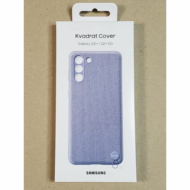 SAMSUNG(サムスン)のGalaxy S21+ Kvadrat ファブリックカバー 紫 純正品 スマホ/家電/カメラのスマホアクセサリー(Androidケース)の商品写真