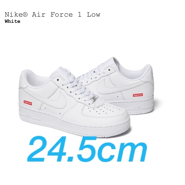 Supreme × Nike Air Force 1 Low 24.5cm