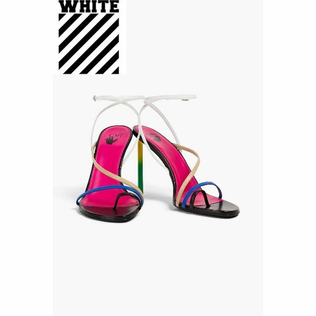 OFF-WHITE™ Allen レザー サンダル カラーブロックレディース