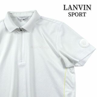 ランバン(LANVIN)のLANVIN SPORT ランバン ハーフジップ ポロシャツ(ウエア)