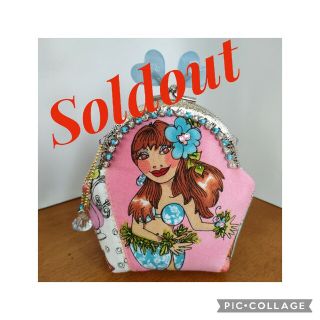 ✻がま口ポーチ✻✨✫Hulala✫ロラライハリス(ポーチ)