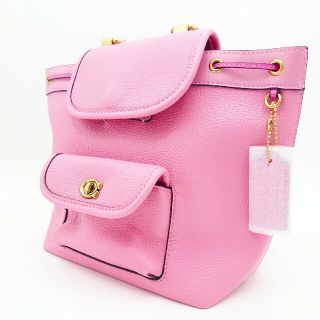 コーチ(COACH)の【新品】COACH リュック バッグパック コンパクト ピンク(リュック/バックパック)