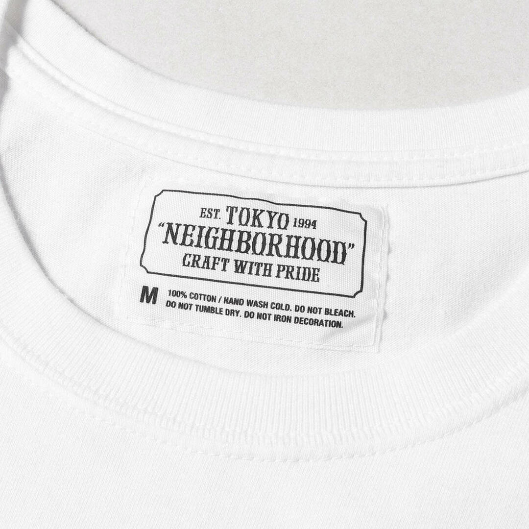 NEIGHBORHOOD ネイバーフッド Tシャツ サイズ:M グラフィック クルーネック Tシャツ ホワイト 白 トップス カットソー 半袖  【メンズ】【中古】