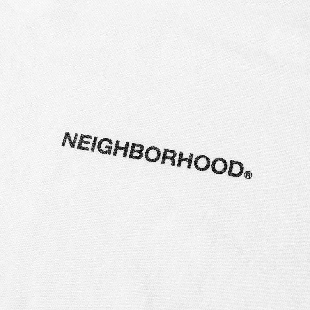 NEIGHBORHOOD ネイバーフッド Tシャツ サイズ:M ブランドロゴ クルーネック Tシャツ ホワイト 白 トップス カットソー 半袖 【メンズ】