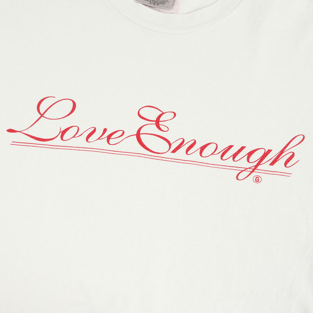 GOOD ENOUGH グッドイナフ Tシャツ サイズ:M 90s Love Enoughロゴ クルーネックTシャツ 1999年製 / ONEITAボディ ホワイト 白 トップス カットソー 半袖【メンズ】