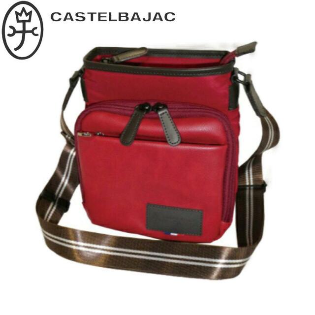 CASTELBAJAC(カステルバジャック)のカステルバジャック コロ3 タテ型ショルダーバッグ 055132 レッド メンズのバッグ(ショルダーバッグ)の商品写真