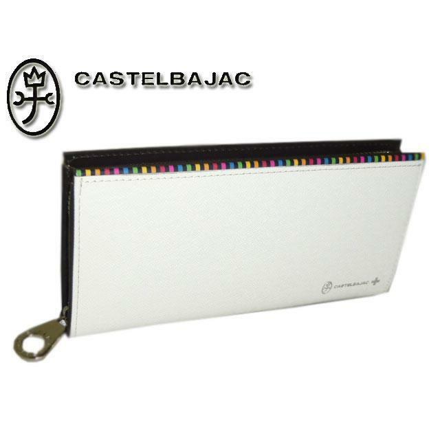 CASTELBAJAC(カステルバジャック)のカステルバジャック アーチ ラウンドファスナー長財布 074615 ホワイト メンズのファッション小物(長財布)の商品写真