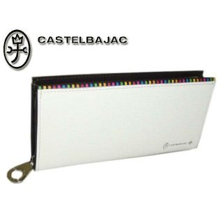 カステルバジャック(CASTELBAJAC)のカステルバジャック アーチ ラウンドファスナー長財布 074615 ホワイト(長財布)