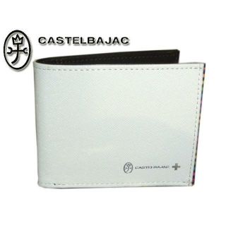 カステルバジャック(CASTELBAJAC)のカステルバジャック アーチ ２つ折り財布 074613 ホワイト(折り財布)