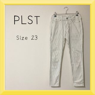 プラステ(PLST)のストライプ スティックパンツ(カジュアルパンツ)