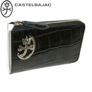 カステルバジャック(CASTELBAJAC)のカステルバジャック ジプス?ファスナーミドルウォレット 023622 ブラック(折り財布)