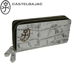 カステルバジャック(CASTELBAJAC)のカステルバジャック ジプス?ラウンドファスナー長財布 023624 ホワイト(長財布)