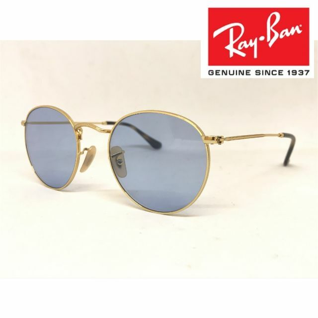 Ray-Ban(レイバン)の新品正規品 レイバン RB3447 2500 ライトブルーレンズ ラウンドメタル メンズのファッション小物(サングラス/メガネ)の商品写真