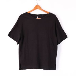 ニジュウサンク(23区)の23区 半袖Tシャツ Vネック 無地 トップス カットソー コットン100% レディース 38サイズ ブラック 23ku(Tシャツ(半袖/袖なし))