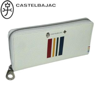 カステルバジャック(CASTELBAJAC)のカステルバジャック クワトロ?ラウンドファスナー長財布 058626 ホワイト(長財布)