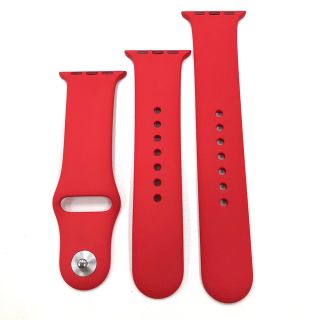 アップルウォッチ(Apple Watch)の新品 アップルウォッチ 純正バンド 38mm.赤バンド.AppleWatch(その他)