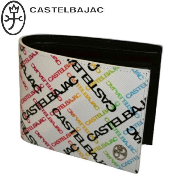 CASTELBAJAC(カステルバジャック)のカステルバジャック カルル ?二つ折り財布 053623 ホワイト メンズのファッション小物(折り財布)の商品写真