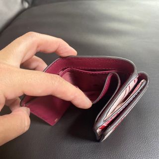 ケイトスペード 三つ折り財布 花柄ピンク 美品