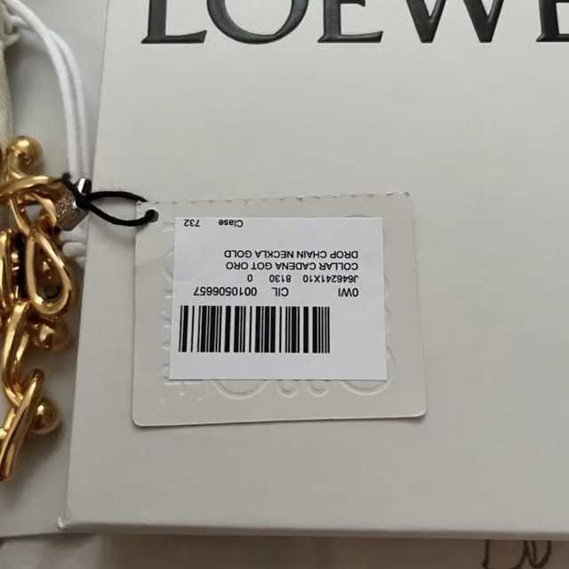 LOEWE(ロエベ)のLOEWE ロエベ メタル ドロップ チェーン ネックレス レディースのアクセサリー(ネックレス)の商品写真