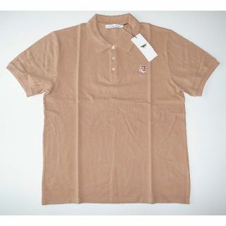 メゾンキツネ(MAISON KITSUNE')のmaison kitsune fox head ポロ シャツ XL beige(ポロシャツ)