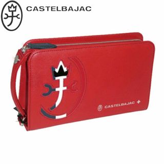 カステルバジャック(CASTELBAJAC)のカステルバジャック カルネ セカンドバッグ 032211 レッド(セカンドバッグ/クラッチバッグ)