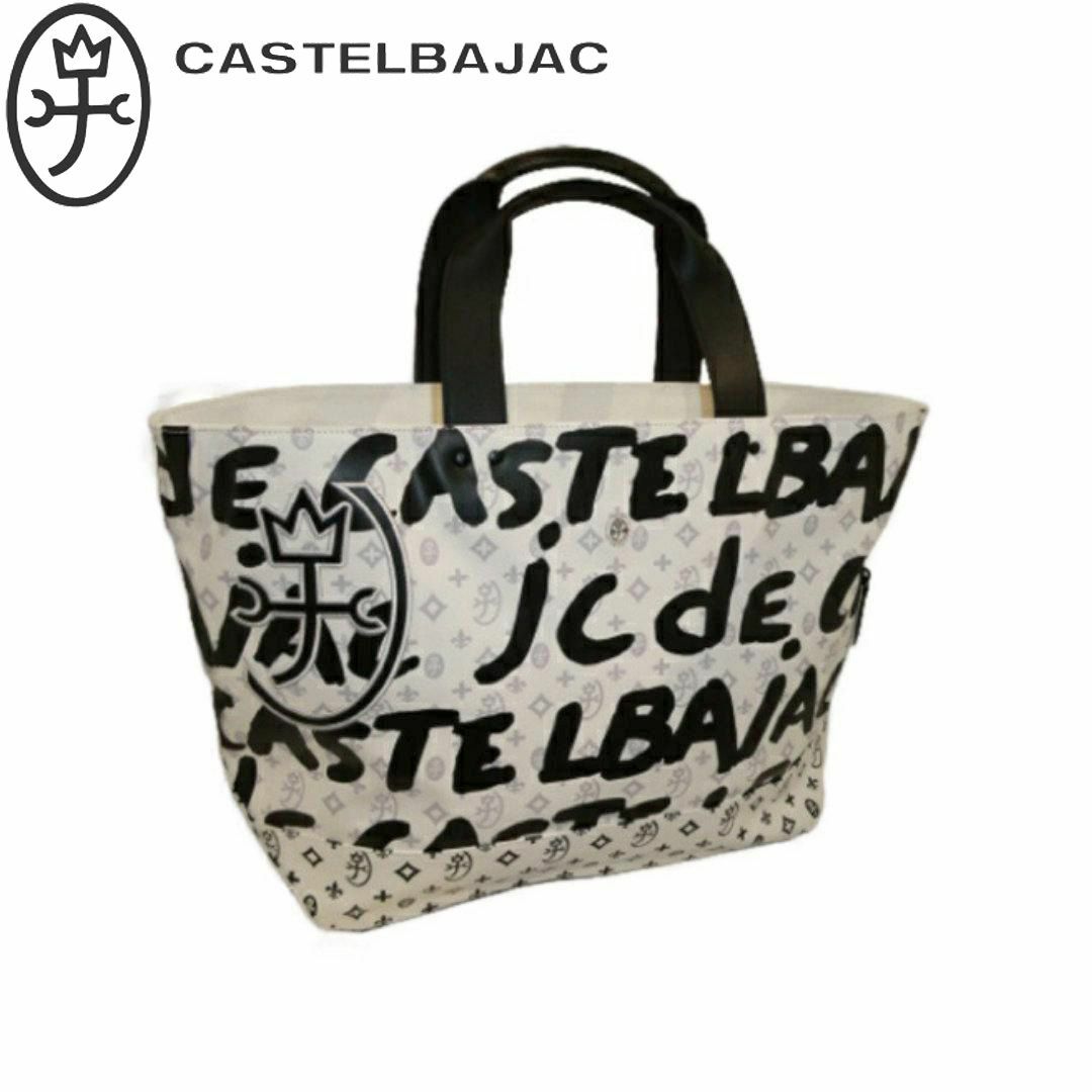 CASTELBAJAC(カステルバジャック)のカステルバジャック ヤリス トートボストン 062701 ホワイト メンズのバッグ(トートバッグ)の商品写真