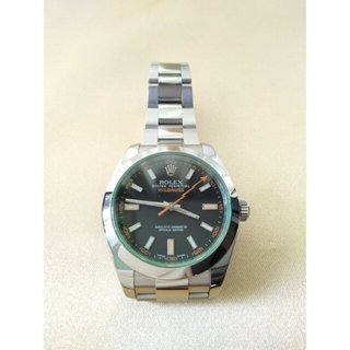 ロレックス(ROLEX)の美品ランダム番 ロレックス ミルガウス 116400GV 黒文字盤(腕時計(アナログ))