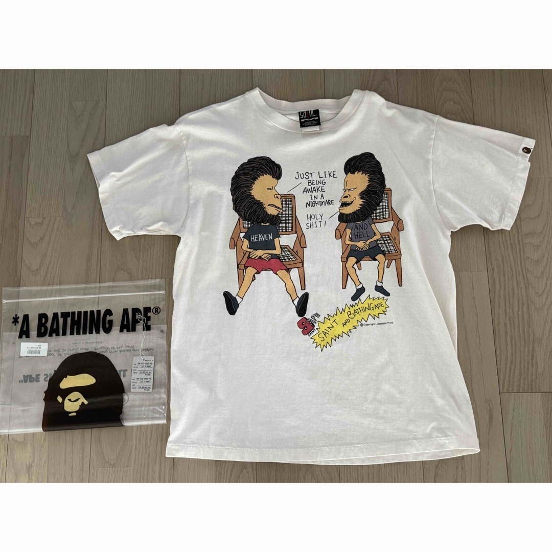 saint michael セイントマイケル　wネーム　Tシャツ　ape エイプ