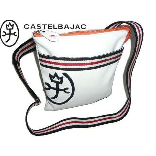 カステルバジャック(CASTELBAJAC)のカステルバジャック パンセ 薄マチショルダーバッグ  059111 シロ(ショルダーバッグ)